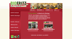 Desktop Screenshot of biofritz.de